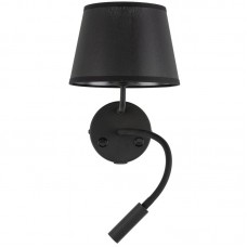 Απλίκα Τοίχου με ντουί E27 & G9 με USB Μαύρο MAJA 10203